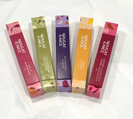 Nougat Bars in 5 Assorted flavours -100g Bars