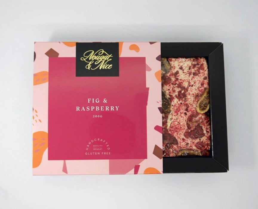 Nougat &amp; Nice Fig &amp; Raspberry 200g Block