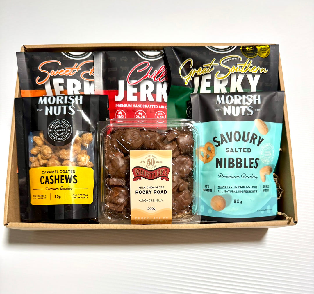 Jerky, Nuts &amp; Choc Snack Pack