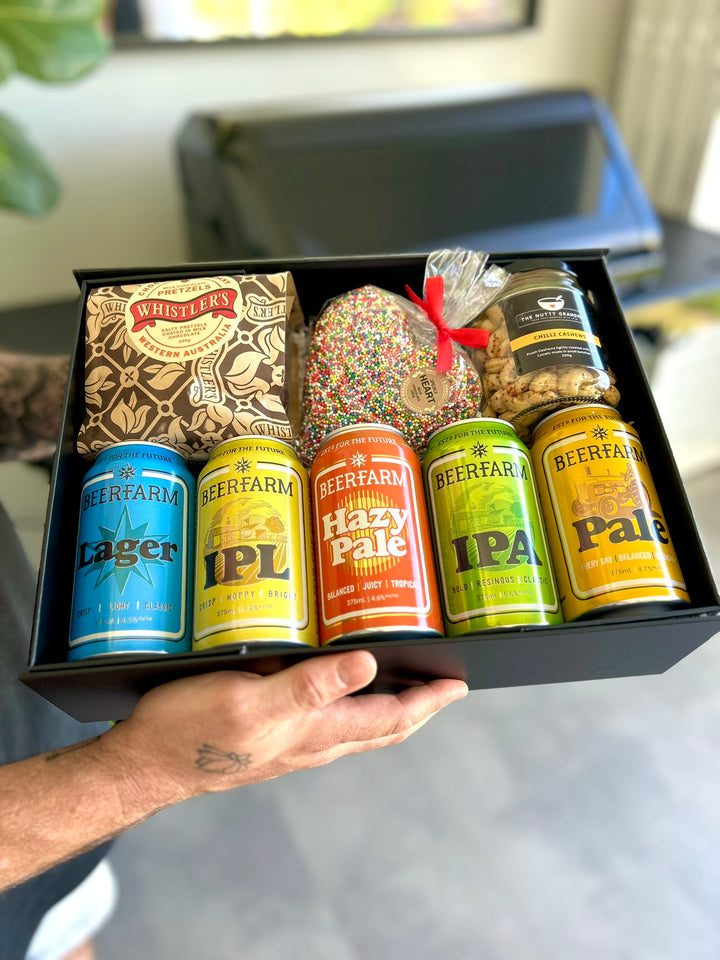 A Beerfarm Box of Beer &amp; Treats