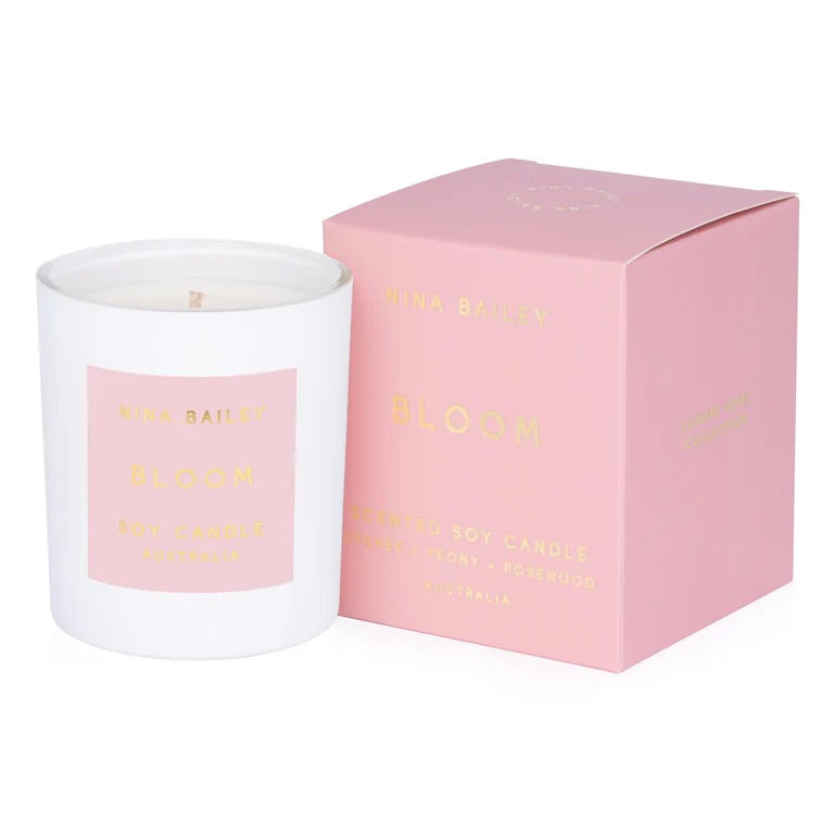 Nina Bailey Bloom Candle, Reed Diffuser &amp; Chocolate heart sweet Gift box