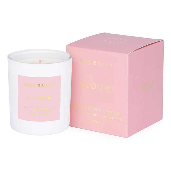Nina Bailey Bloom Candle, Reed Diffuser &amp; Chocolate heart sweet Gift box