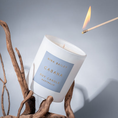 Nina Bailey Cabana Soy Candle, Diffuser & Chocolate treat Gift box