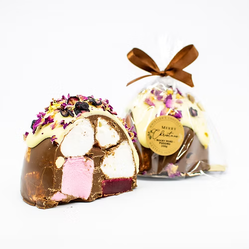 Rocky Road Chocolate Pudding