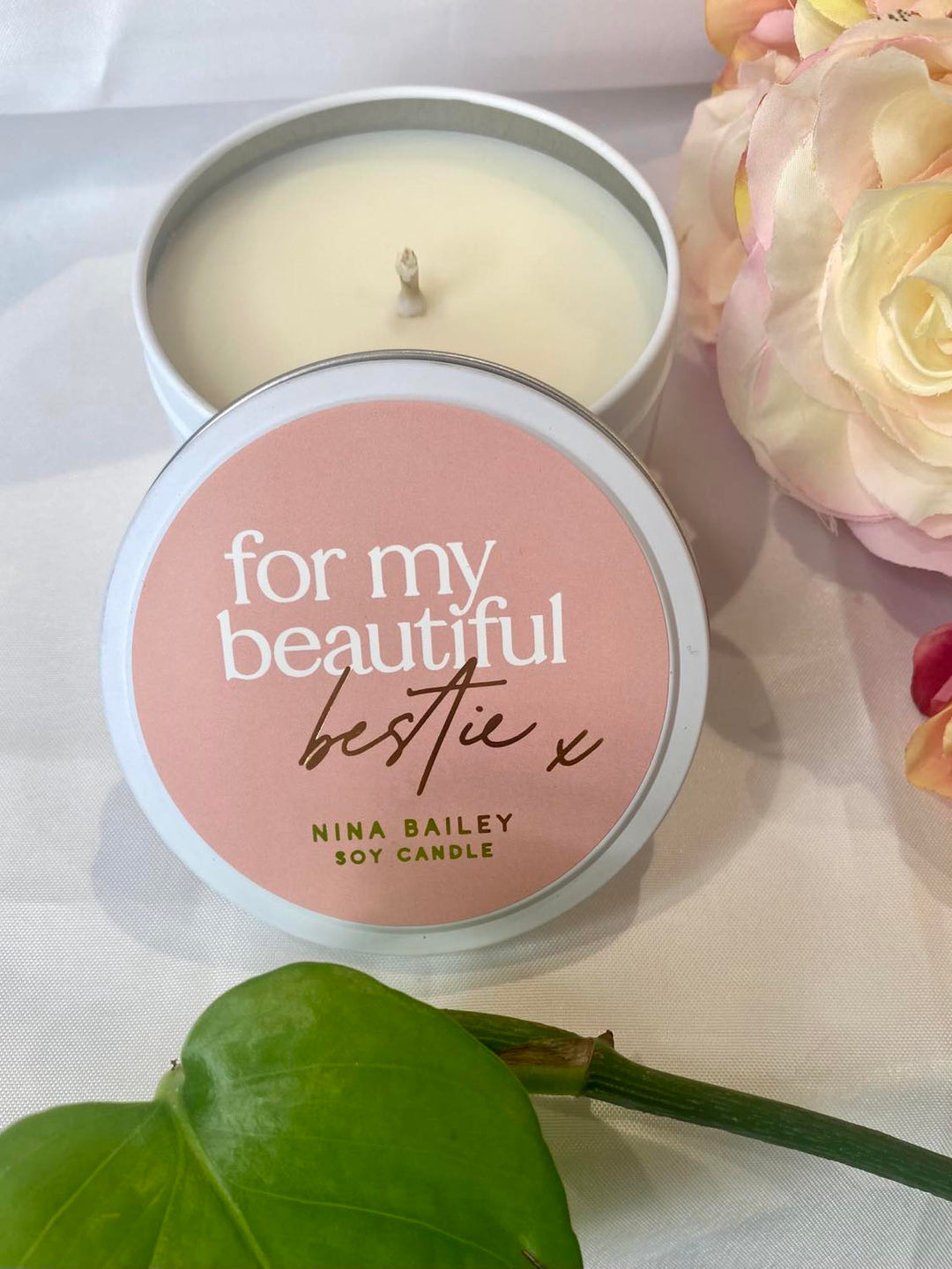 "For my beautiful bestie x" Soy candle