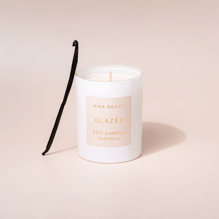 Caramel Vanilla - Glazed Large Soy Candle
