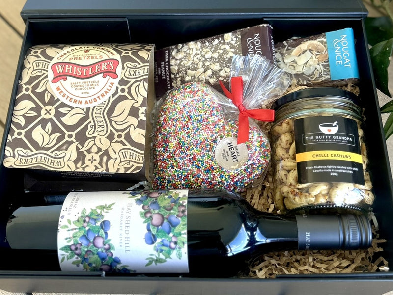 Hay Shed Hill Shiraz Tempranillo & tasty snacks
