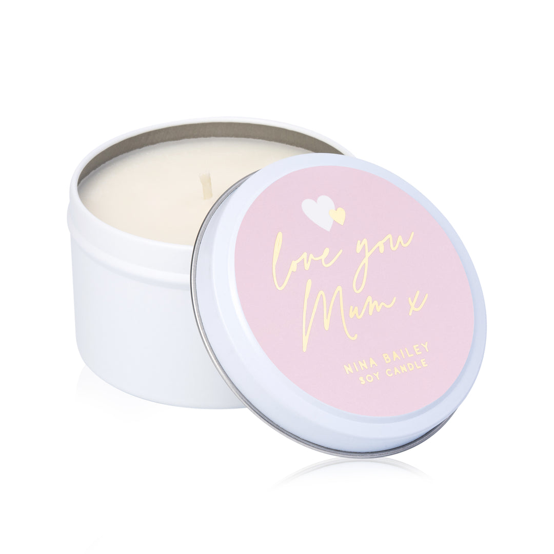 "Love you Mum xx" Soy candle