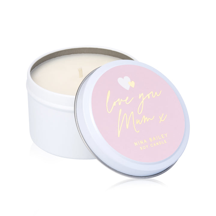 "Love you Mum xx" Soy candle