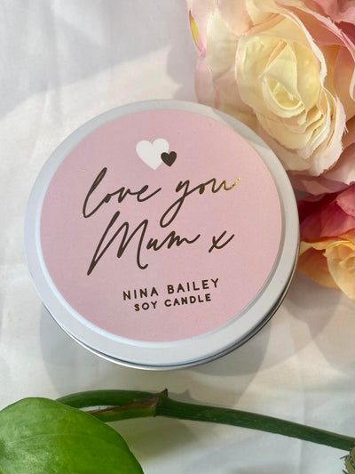 "Love you Mum xx" Soy candle