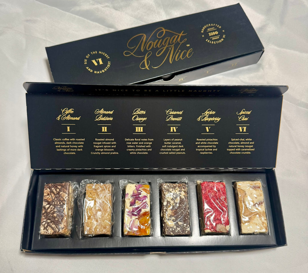 Nougat Luxury Box of 6 Dessert inspired flavours
