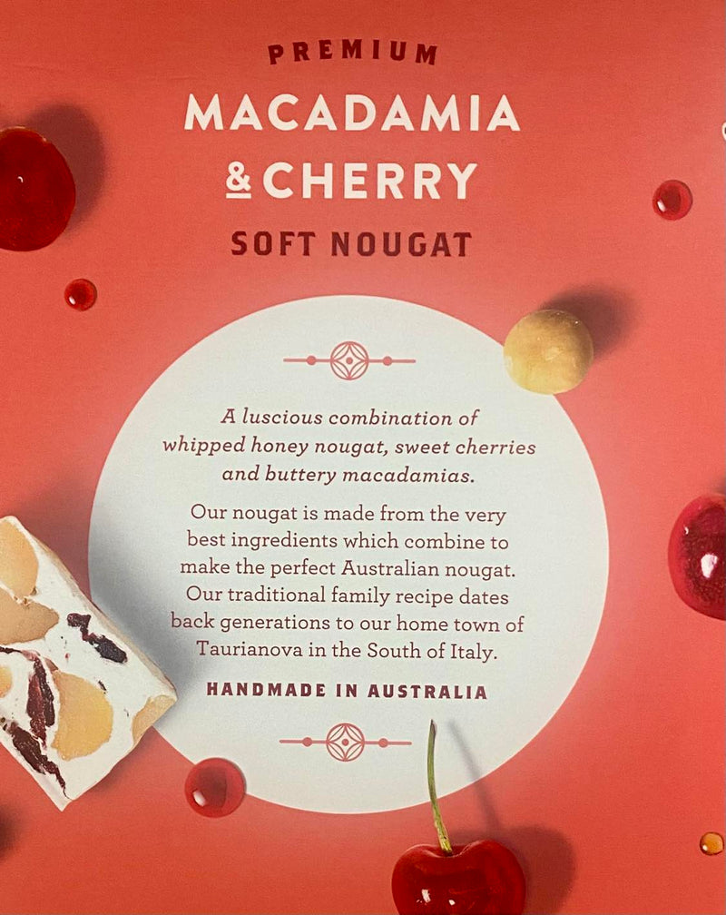 "Mondo" Macadamia & Cherry Soft Nougat