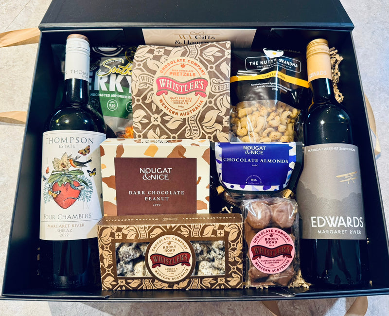 Margaret River Red Wines with lots of tasty snacks