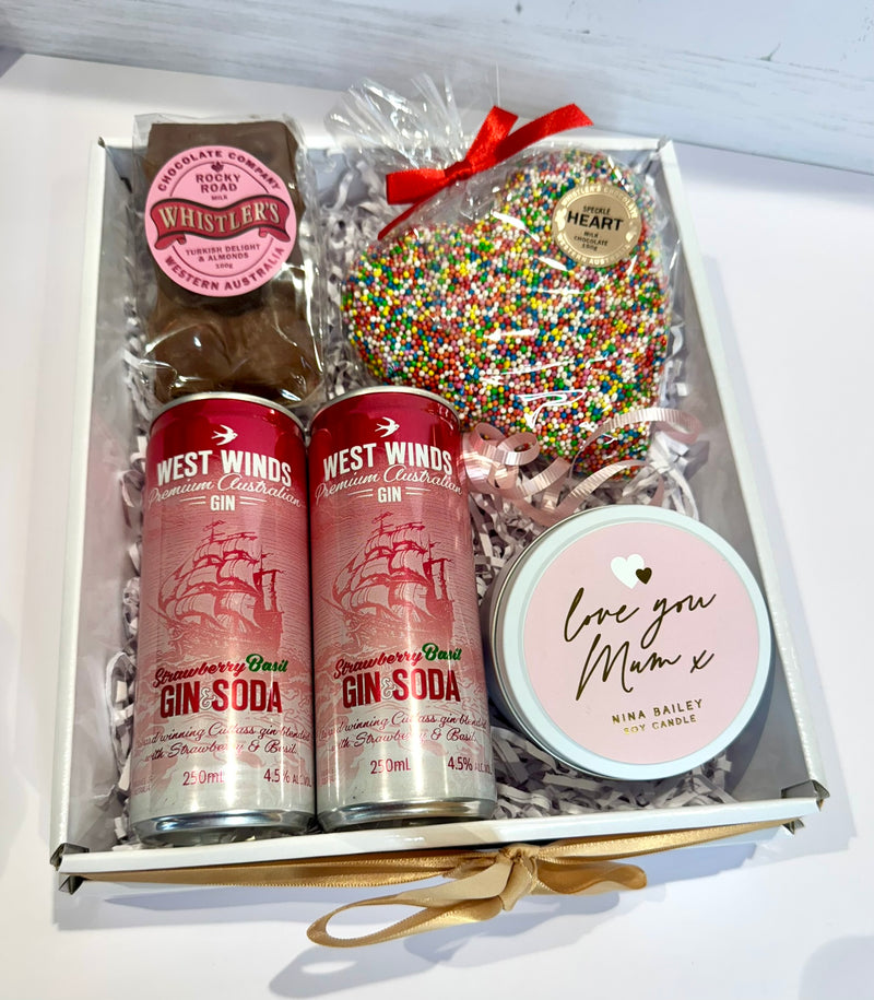 Love You Mum with Gin & Chocolates