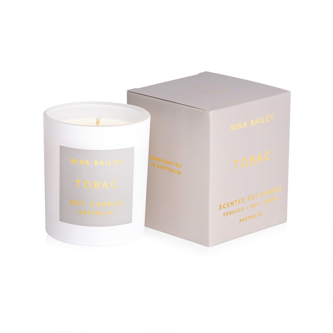 Tobacco Hay &amp; Amber - Tobac Soy Candle