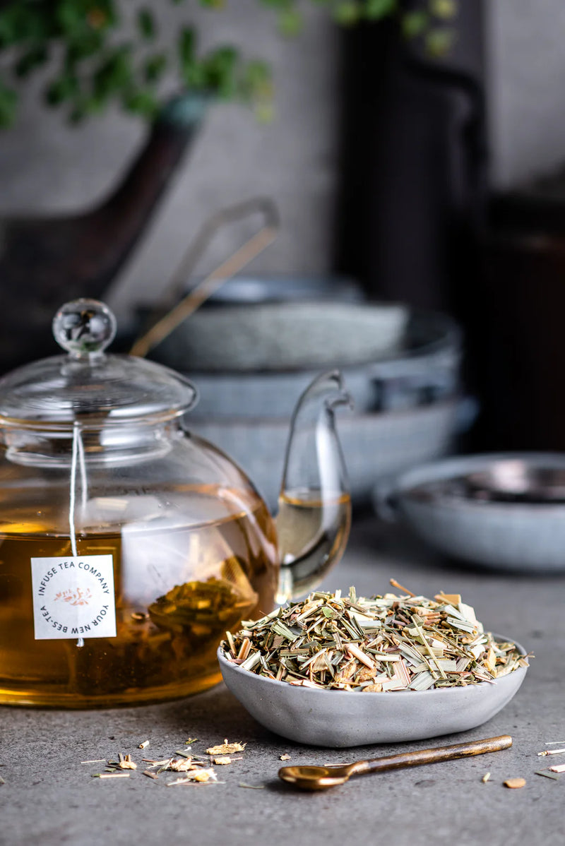 Infuse Tea Lemongrass & Ginger with sweet treats