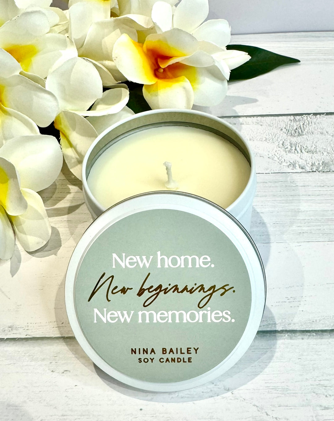 New home, New Beginnings, New memories Soy Candle