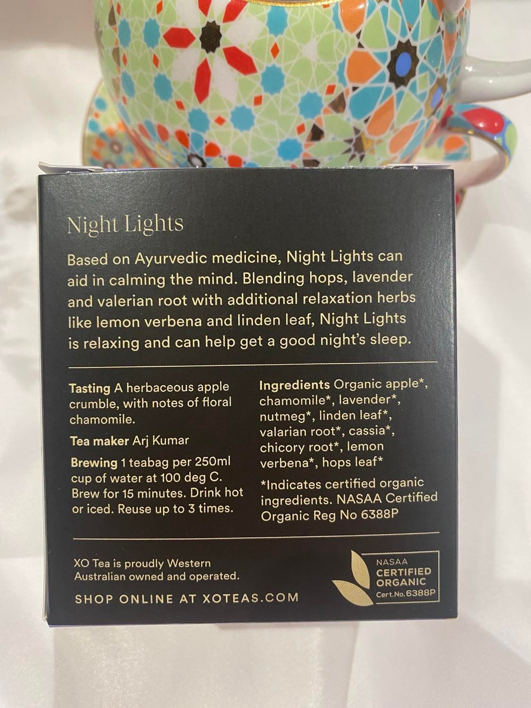 XO Tea Organic Night Time Tea - Night Lights