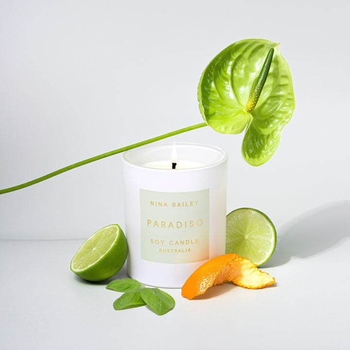 Lime, Basil Mandarin - Paradiso Large Soy Candle