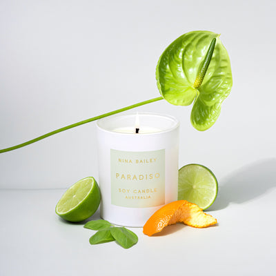 Lime, Basil Mandarin - Paradiso Soy Candle