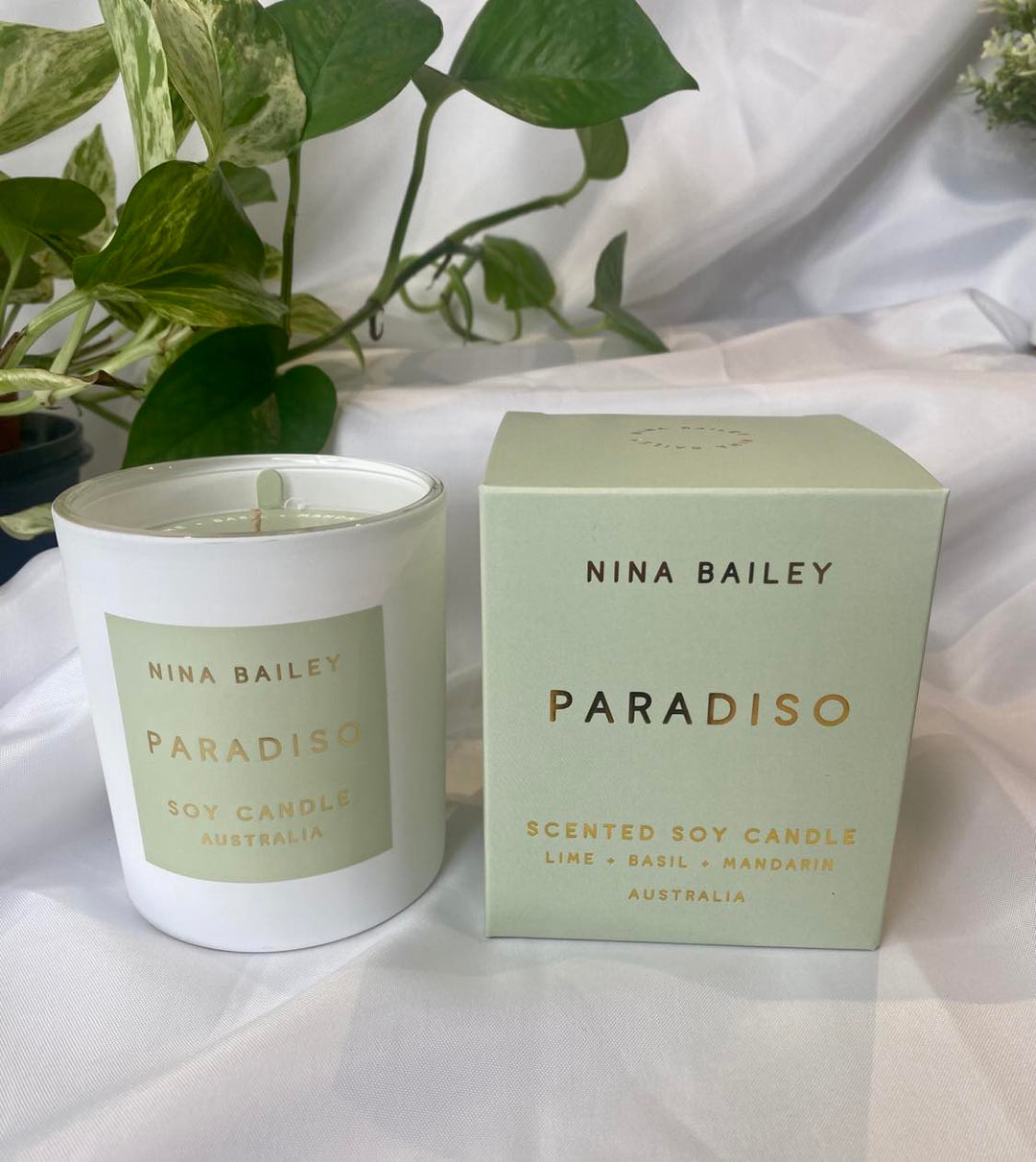 Lime, Basil Mandarin - Paradiso Large Soy Candle