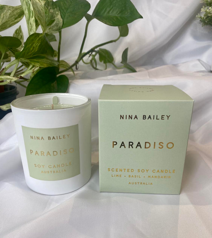 Lime, Basil Mandarin - Paradiso Large Soy Candle