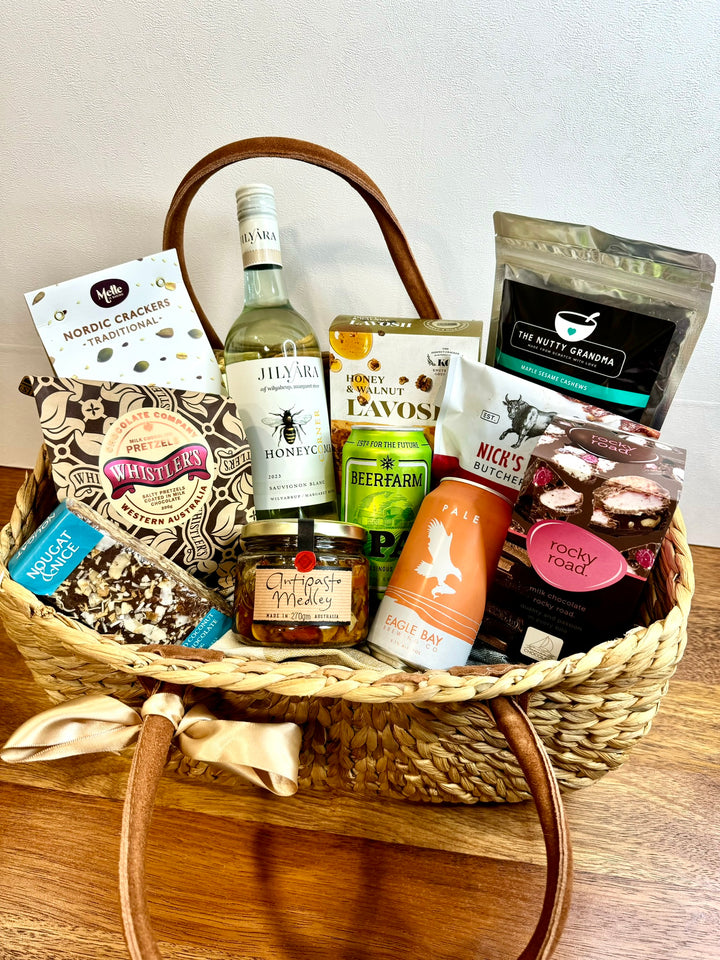 A Premium Gift Basket of WA Wine, Beers &amp; Gourmet food delights