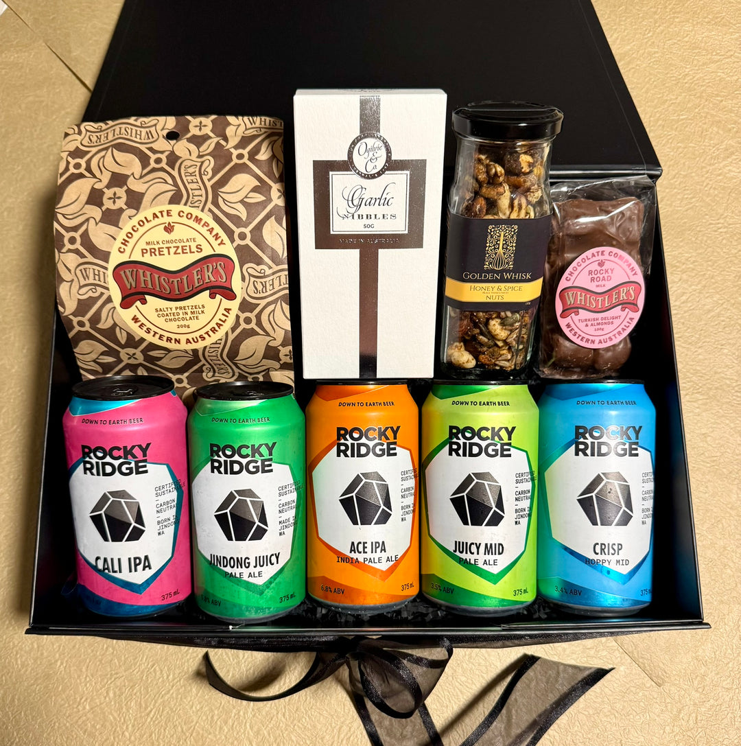Rocky Ridge Premium Beers &amp; Beer Snacks Gift Box