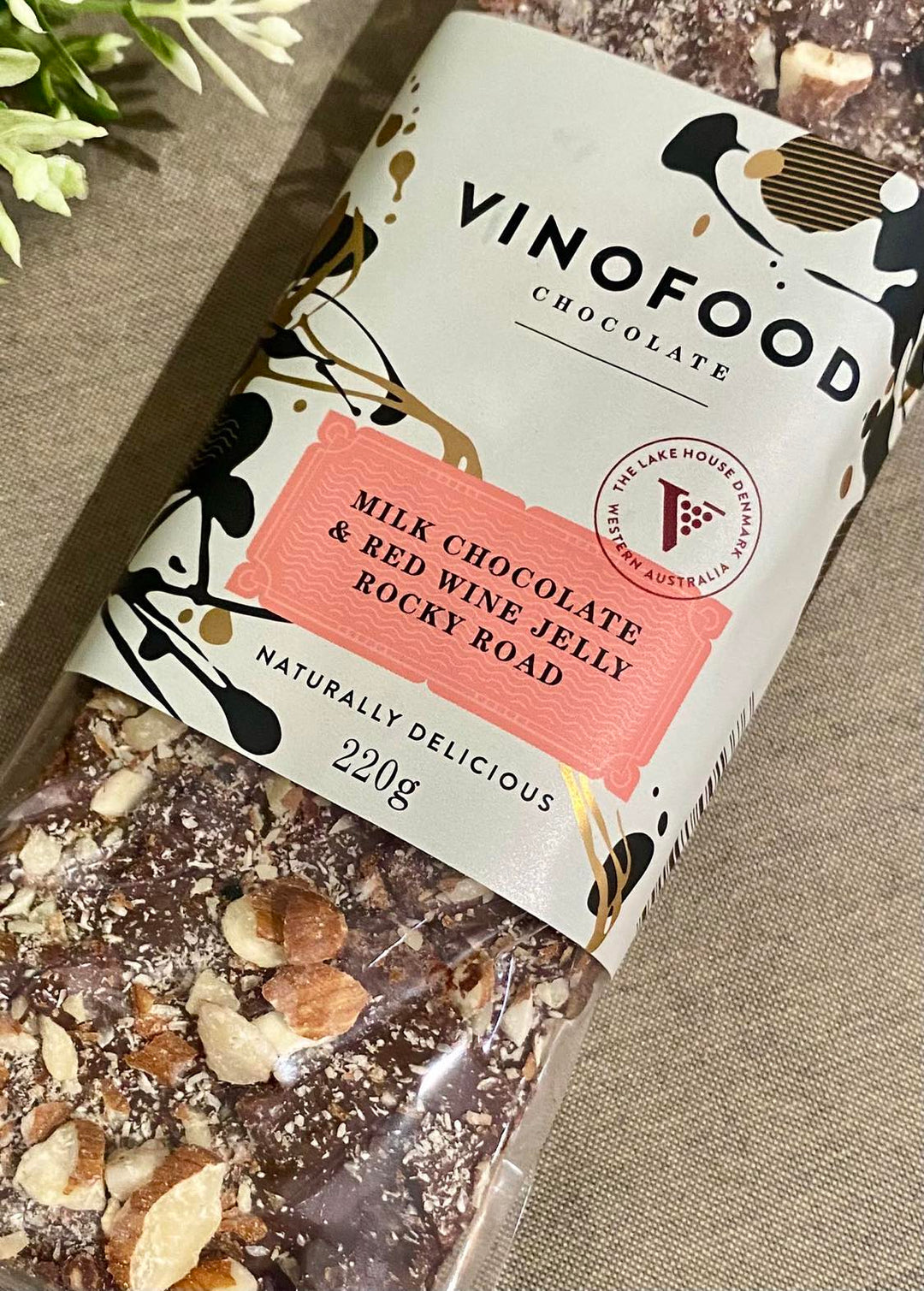 Milk Chocolate &amp; Red Wine Jelly Rocky Road