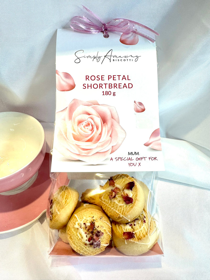 Rose Petal Shortbread Biscuits