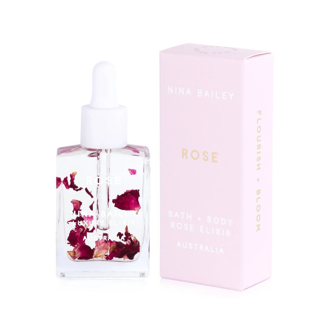 Rose Bath Body Elixer Mini