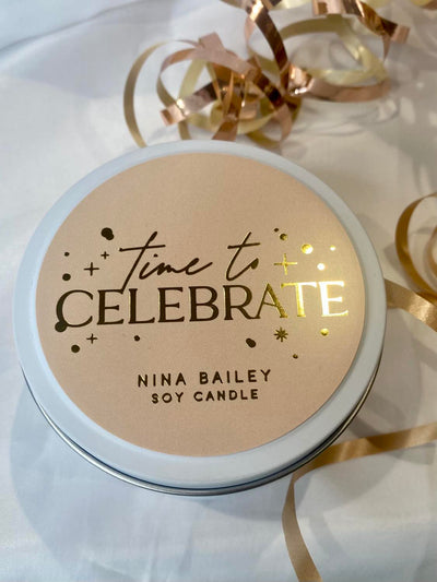 "Celebrate" Soy candle tin