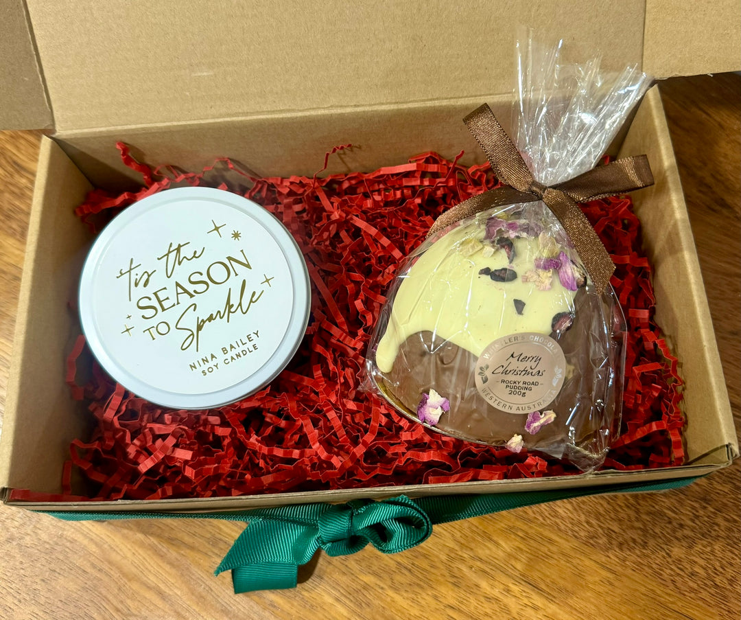 "Tis the Season" Nina Bailey fragrant soy candle with Whistler&