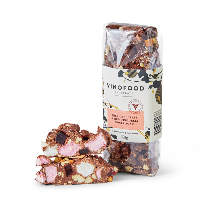 Milk Chocolate &amp; Red Wine Jelly Rocky Road