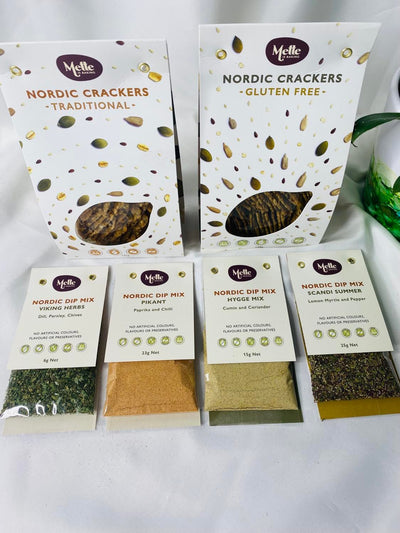 Mette's Nordic Crackers and Dip Mix Sachets  Entertainers Pack
