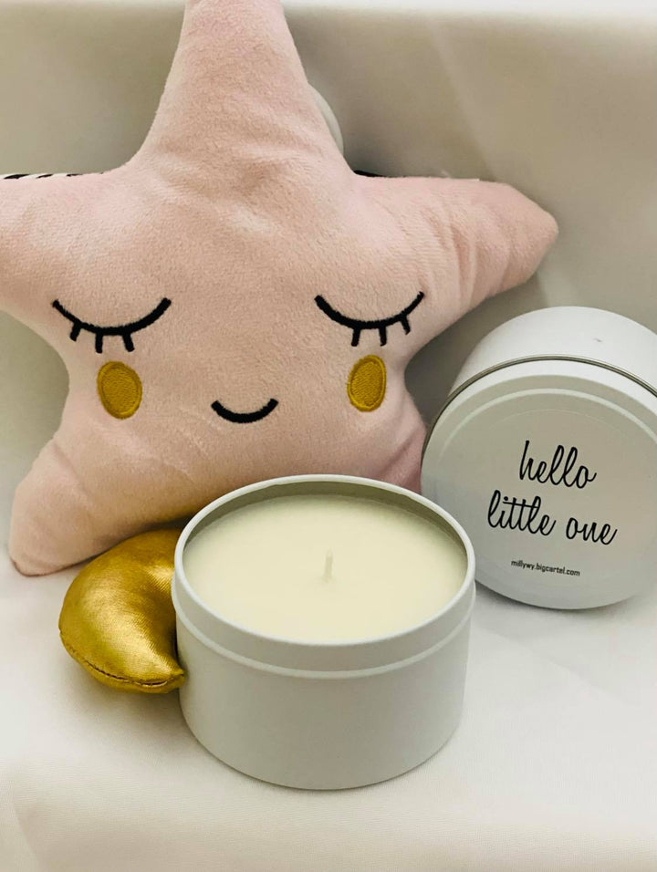 "Hello Little One" candle