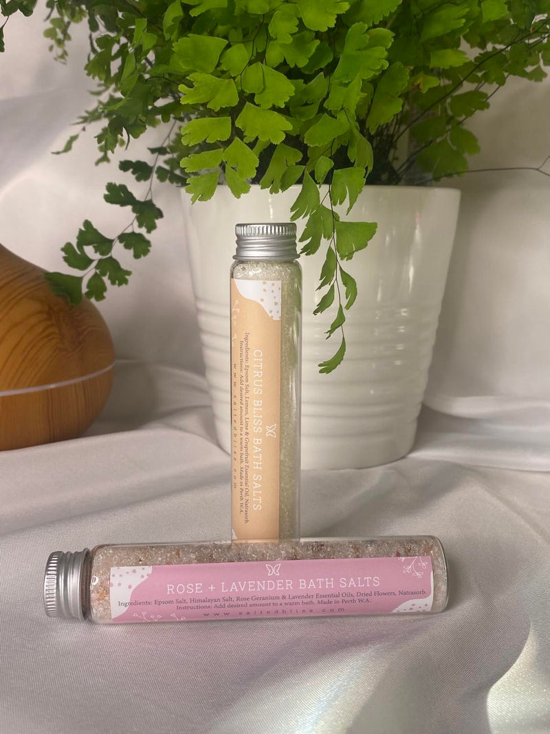 Rose & Lavender Bath Salts - By Salted Bliss