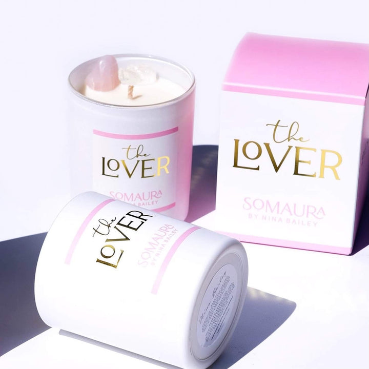 Soy Candle with Crystals - By Nina Bailey